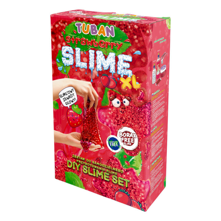 Slime truskawkowy DIY XL | Tuban