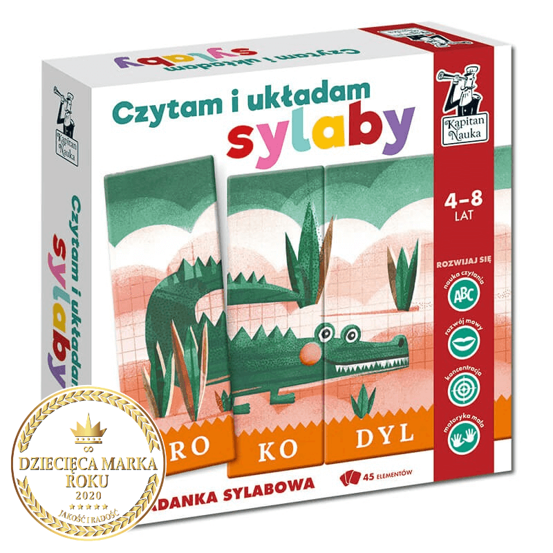 Czytam i układam sylaby. Układanka sylabowa | Kapitan Nauka