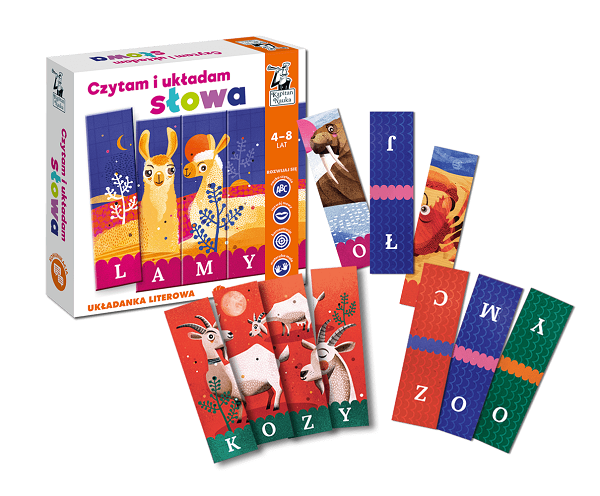 Czytam i układam słowa. Układanka literowa | Kapitan Nauka - obrazek 2