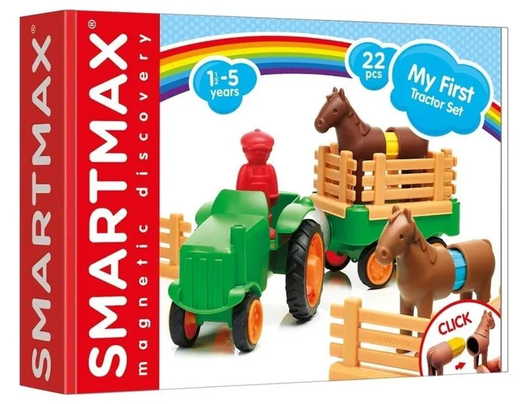 SmartMax, My First Tractor, klocki magnetyczne, 22 elementy