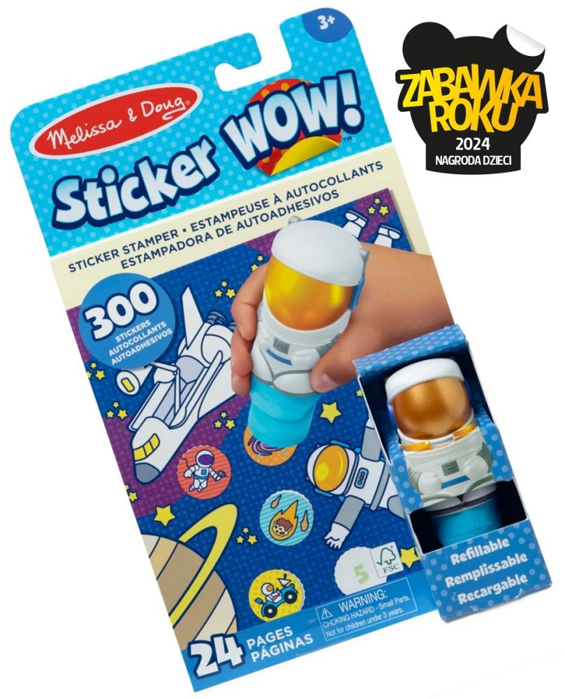 Sticker WOW! Stempelki z naklejkami Astronauta | Melissa&Doug