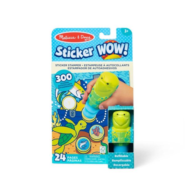 Sticker WOW! Stempelki z naklejkami Żółw Morski | Melissa&Doug - obrazek 2