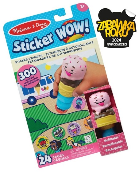 Sticker WOW! Stempelki z naklejkami Lody | Melissa&Doug