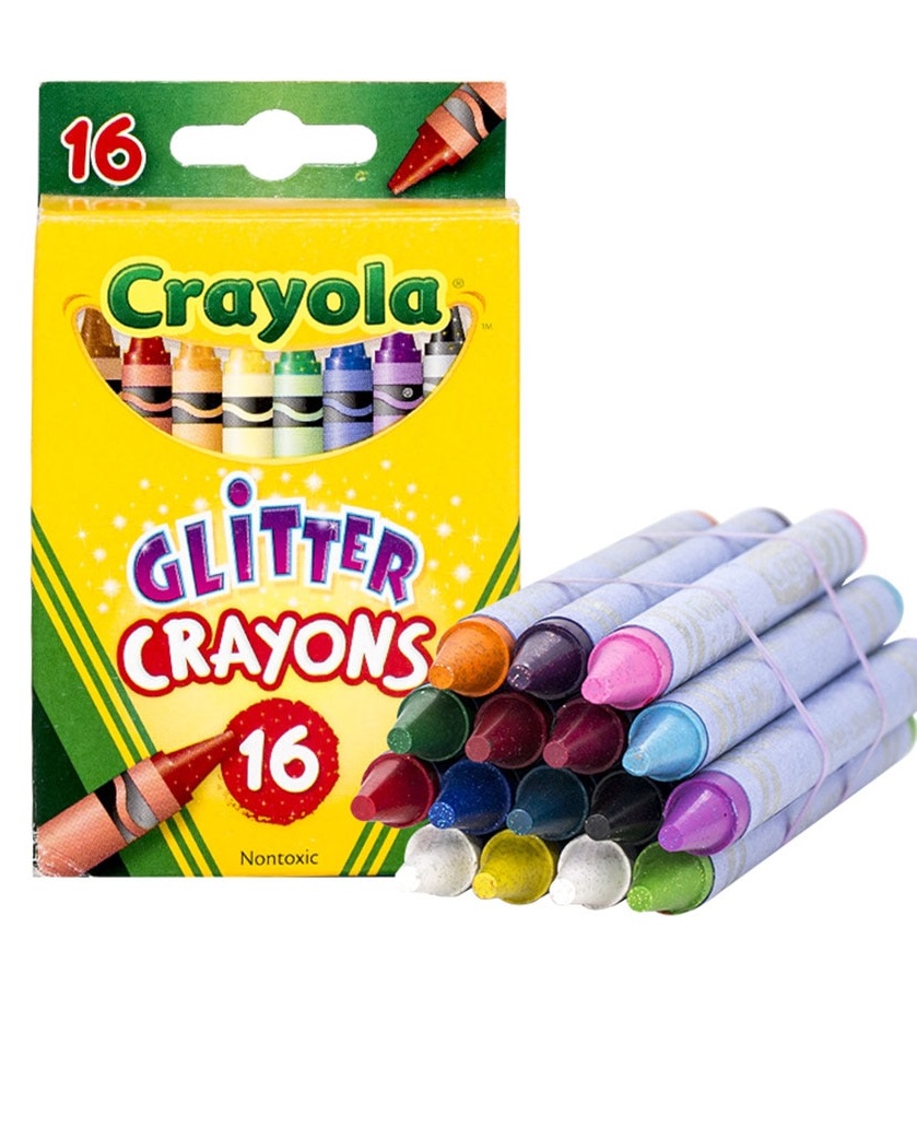 Kredki świecowe brokatowe Crayola