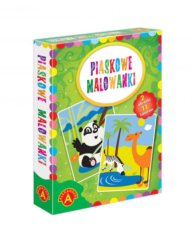 Piaskowe malowanki - Panda i wielbłąd | Aleksander