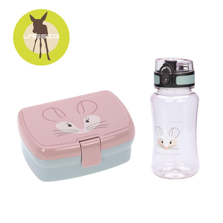 Lassig Zestaw na lunch Lunchbox + bidon 460 ml About Friends Szynszyla