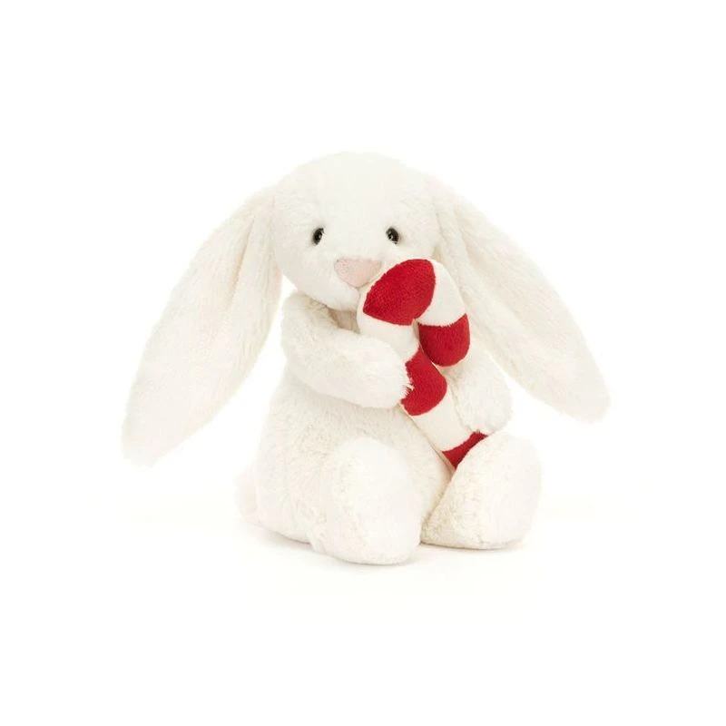 Wesoły Króliczek z Cukierkową laską  18 cm JellyCat