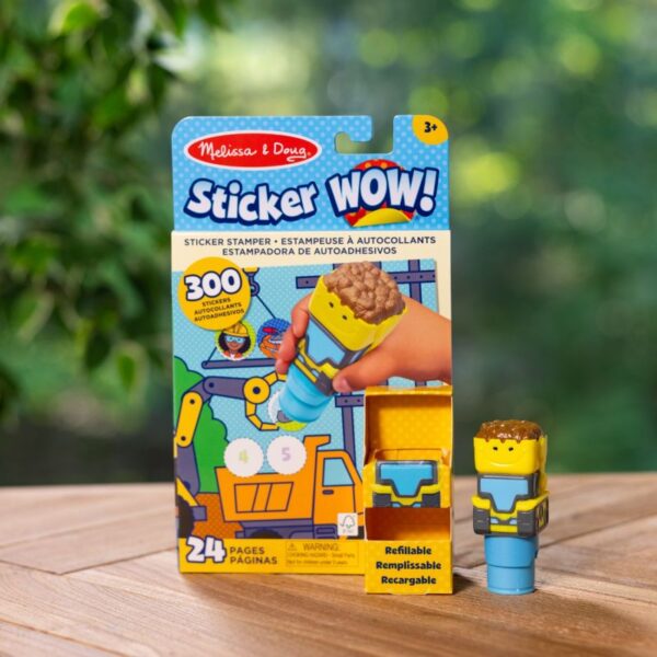 Sticker WOW! Stempelki z naklejkami Buldożer | Melissa&Doug - obrazek 2