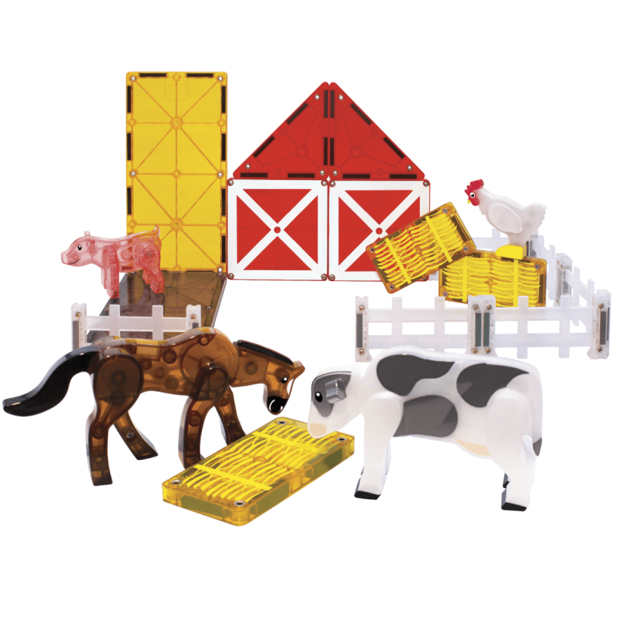 Klocki-Magnetyczne-Farm-Animals-25-el.--Magna-Tiles