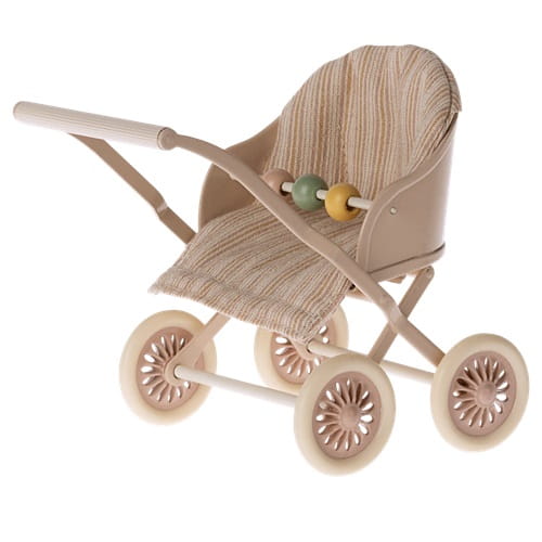 Maileg-Wozek-spacerowy-rozowy-podwojny-Stroller-Baby-Rose-twins-dla-myszek-1