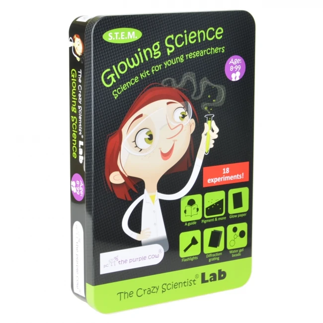Zestaw dorobienia  eksperymentów Świecące w ciemności The Purple Cow