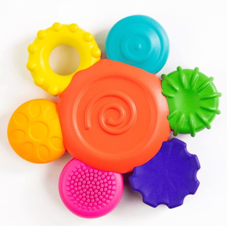 Gryzak sensoryczny Kwiatek 0 m+, Sassy - obrazek 2