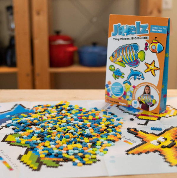 Jixelz Pixelki Puzzle Pod wodą  1500el   Fat Brain Toy