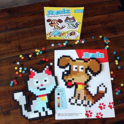Jixelz Pixelki Puzzle Pies Kot 700el  Fat Brain Toy