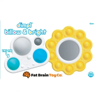 Sensoryczne Bąbelki Dimpl - Słoneczko i chmurka Fat Brain Toys