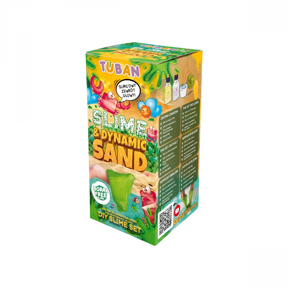 Slime + piasek kinetyczny zestaw DIY | Tuban
