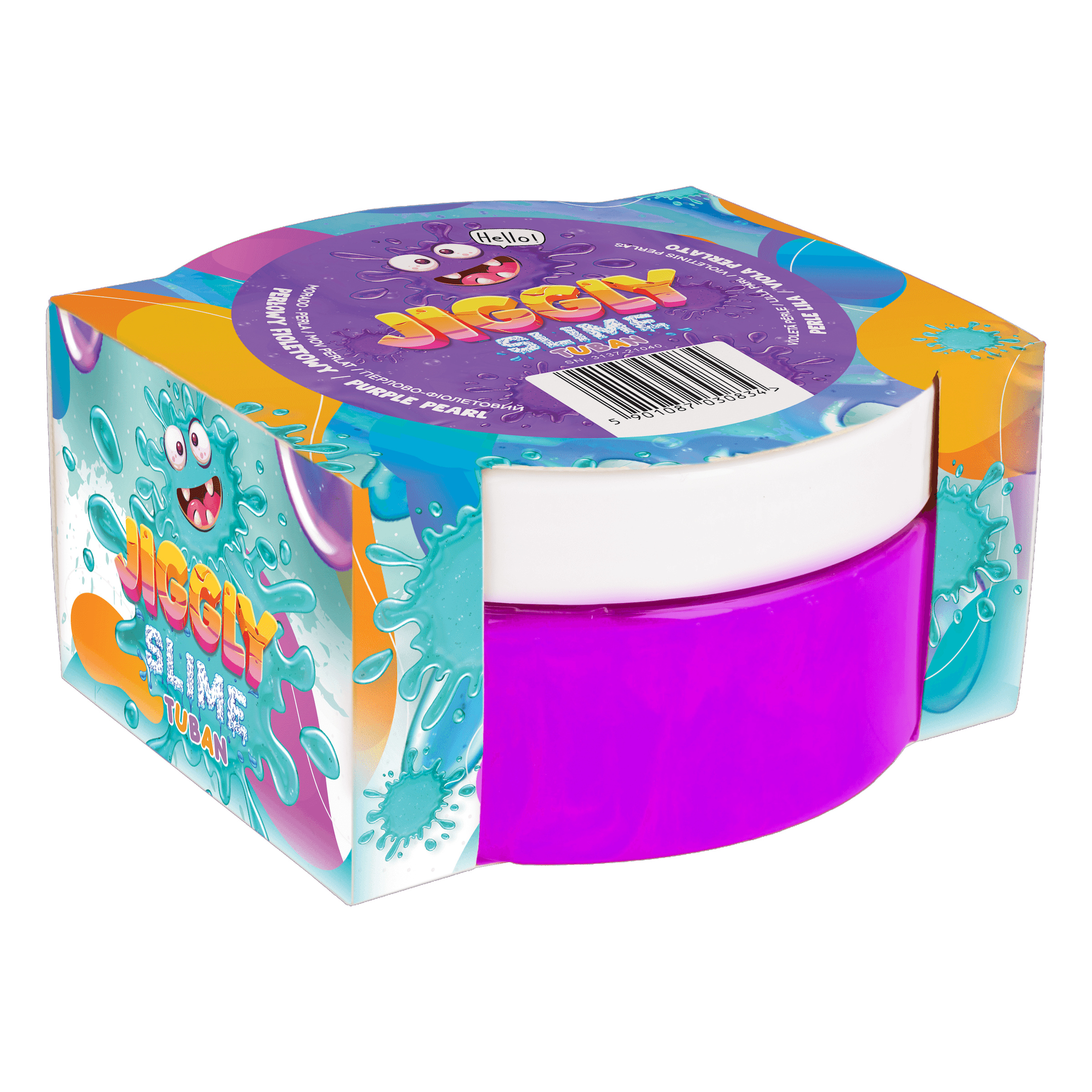 Jiggly slime fioletowy 200g | Tuban
