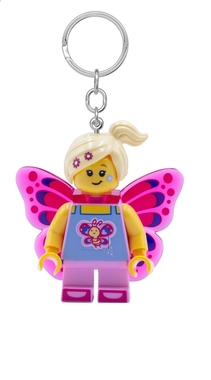 Brelok do kluczy z latarką LEGO® Motylek dziewczynka