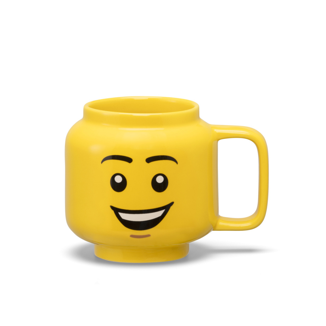 Kubek ceramiczny mała głowa LEGO® – Chłopiec Z uśmiechem