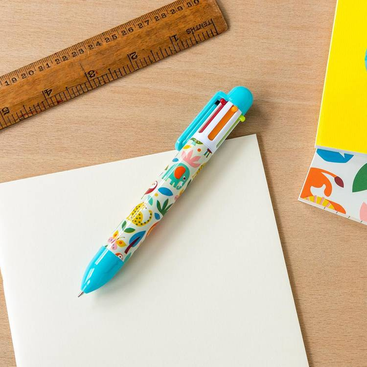 Długopis 6 kolorów Dzikie zwierzęta | Rex London