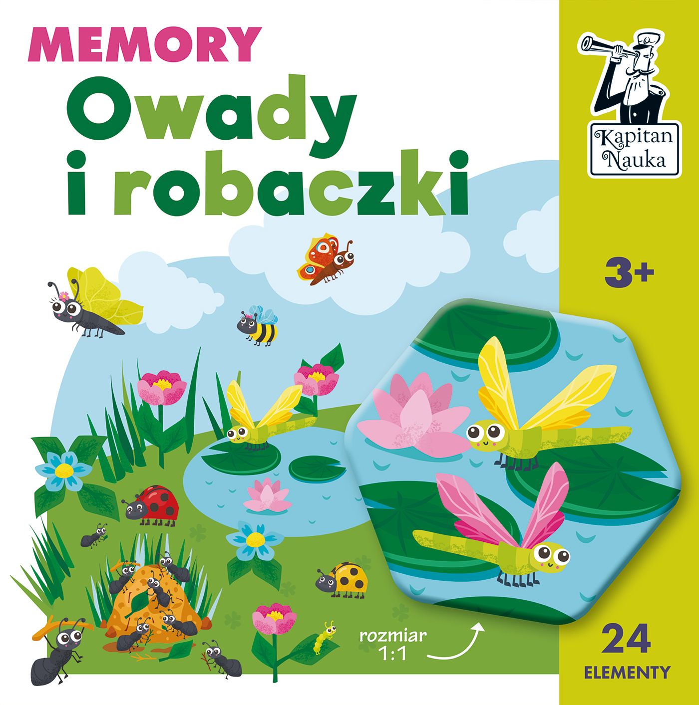 Kapitan Nauka. Gra memory Owady i robaczki