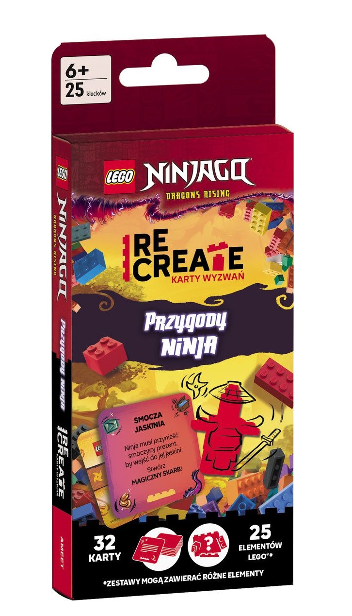LEGO Recreate. Karty Wyzwań. Przygody ninja  LEGO®