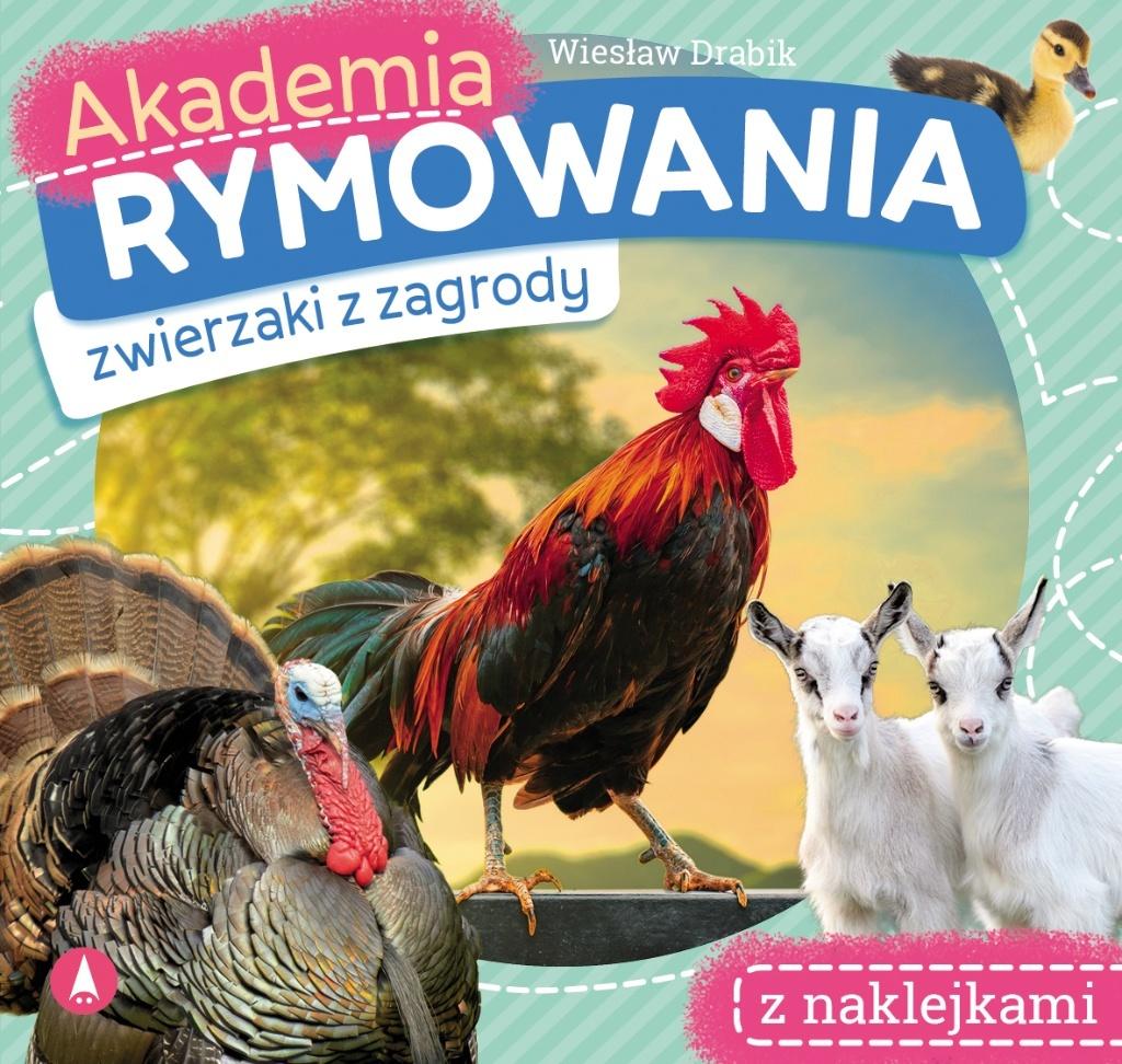 Akademia Rymowania zwierzaki z zagrody z naklejkami