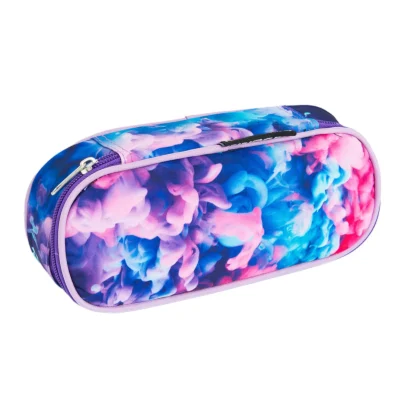 Kayokki, piórnik, owalny, Chmury niebiesko-różowe