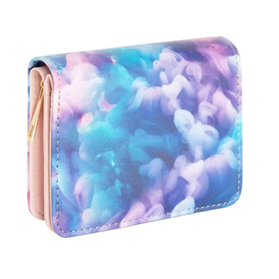 Kayokki, portfel, Chmury, niebiesko-różowe