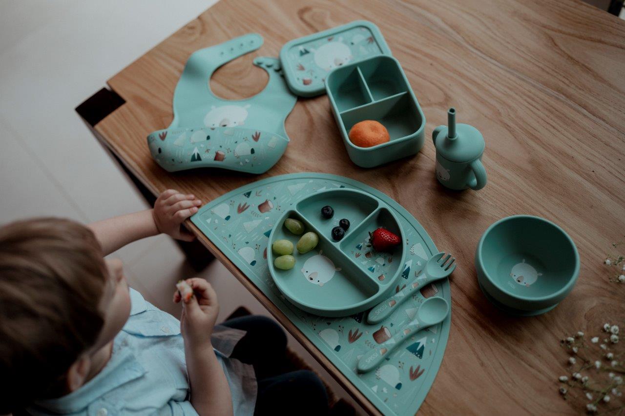 Talerz silikonowy z przyssawką Miś SASSI - obrazek 2