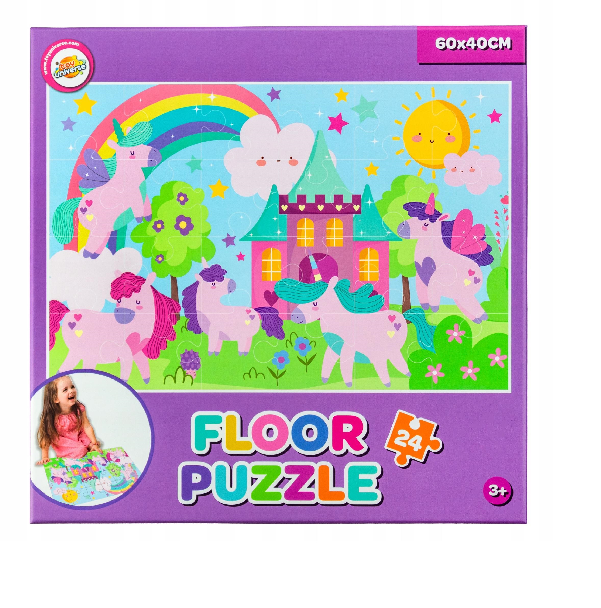 Puzzle podłogowe Jednorożec 60x40  |