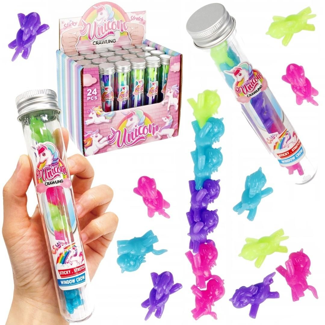 |Jednorożce żelowe schodzące po szybie MIX Trifox