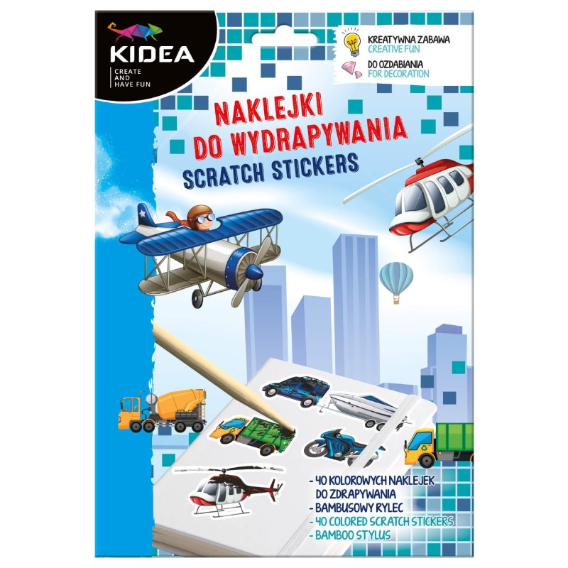 Naklejki do wydrapywania Pojazdy  | Kidea