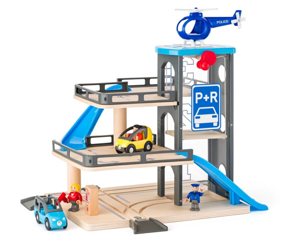 Garaż piętrowy z lądowiskiem dla helikoptera | Woody