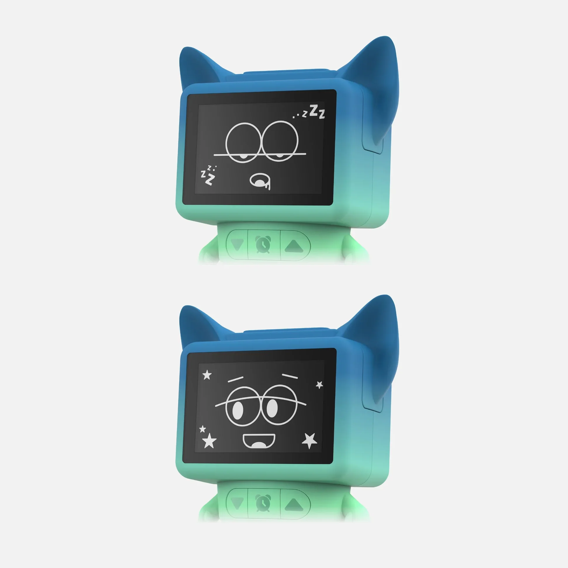 Tańczący budzik MOB – Niebieski