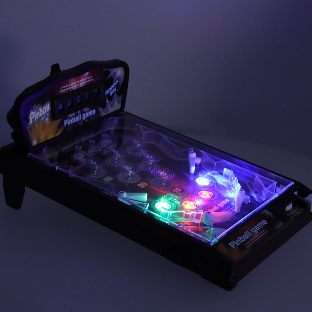 Pinball flipper gra zręcznościowa stół ze światłami i muzyką - obrazek 2