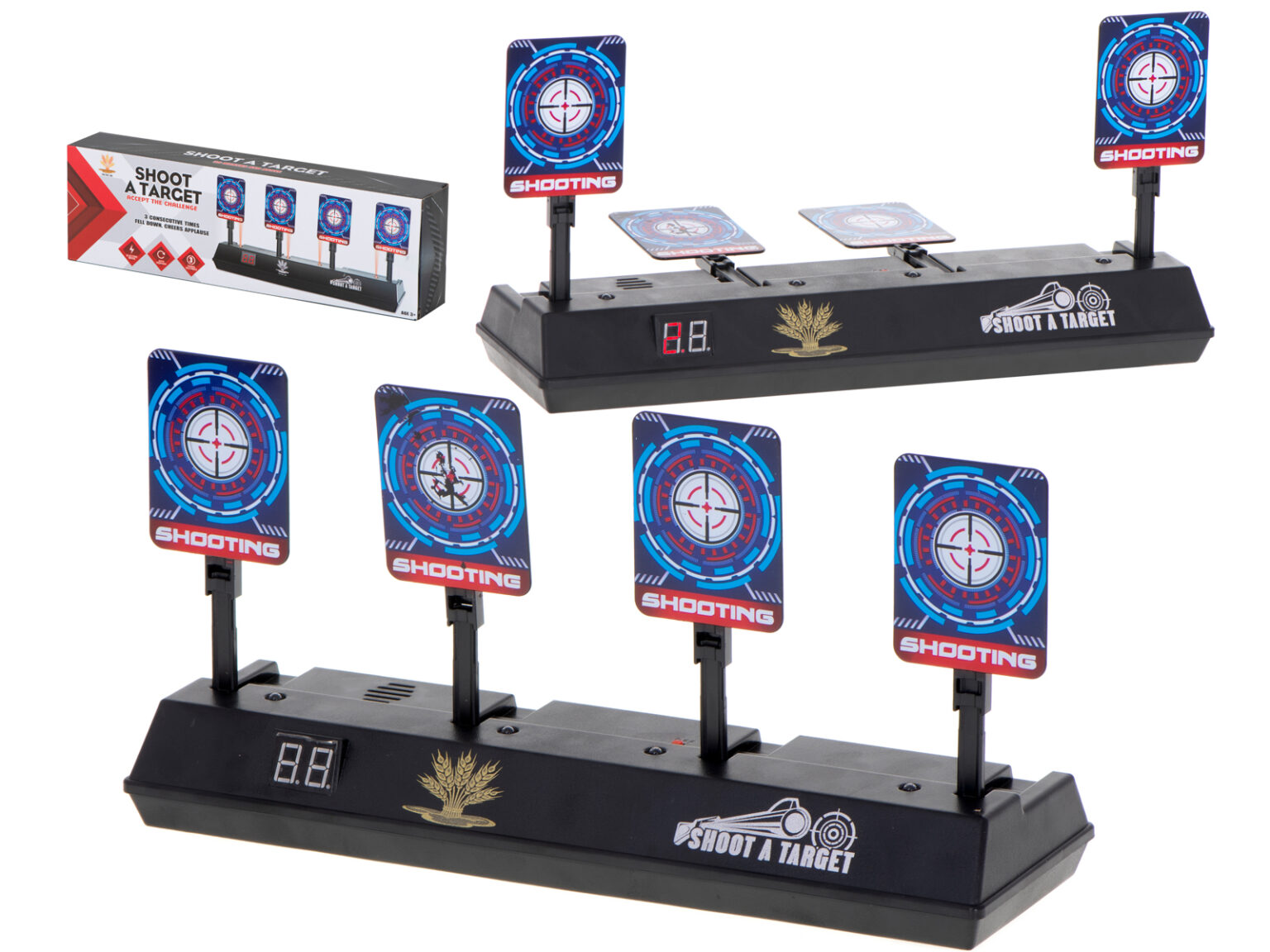 Elektroniczna tarcza do strzelania z piankowych pocisków 4 cele