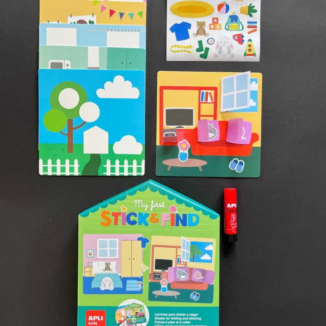 Mój pierwszy zestaw artystyczny Kartonowe wyklejanki Apli Kids - obrazek 2