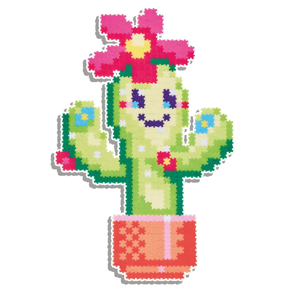 Puzzle Pixelki Uśmiechnięte Kaktusy 750 elementów Jixelz - obrazek 4