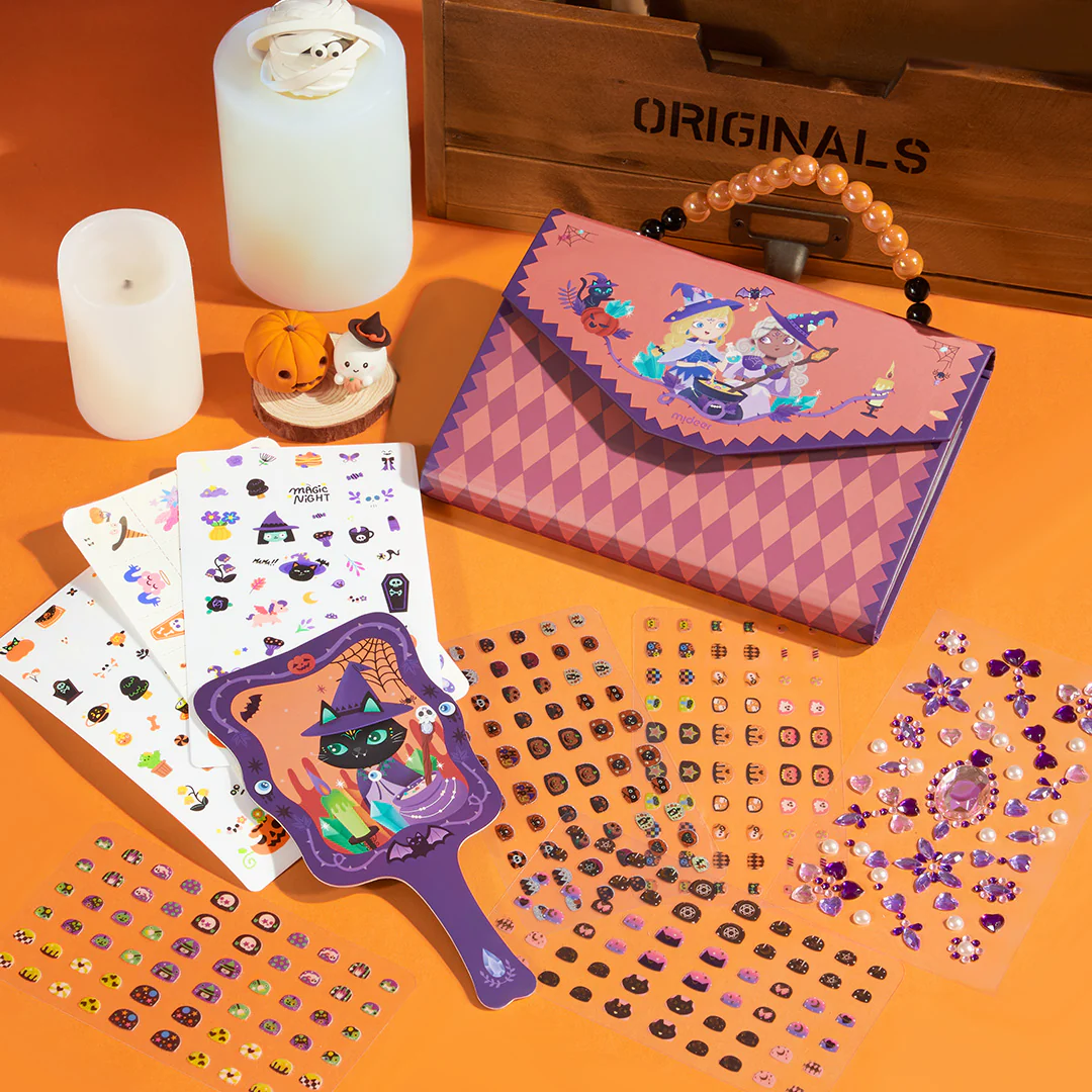 Halloweenowe tatuaże i naklejki na paznokcie w torebce mideer - obrazek 2