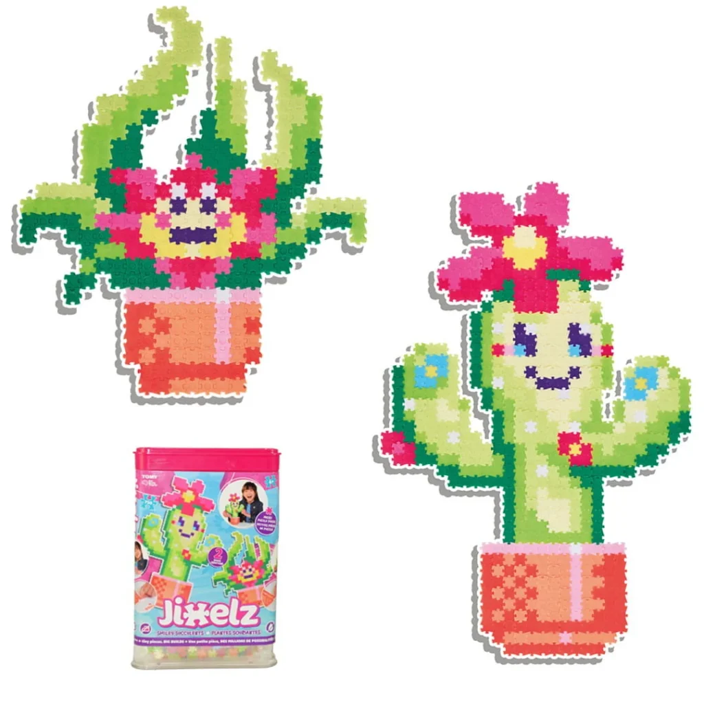 Puzzle Pixelki  Uśmiechnięte Kaktusy 750 elementów Jixelz