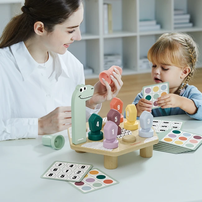 Gra do nauki kolorów i liczb - Dino TopBright