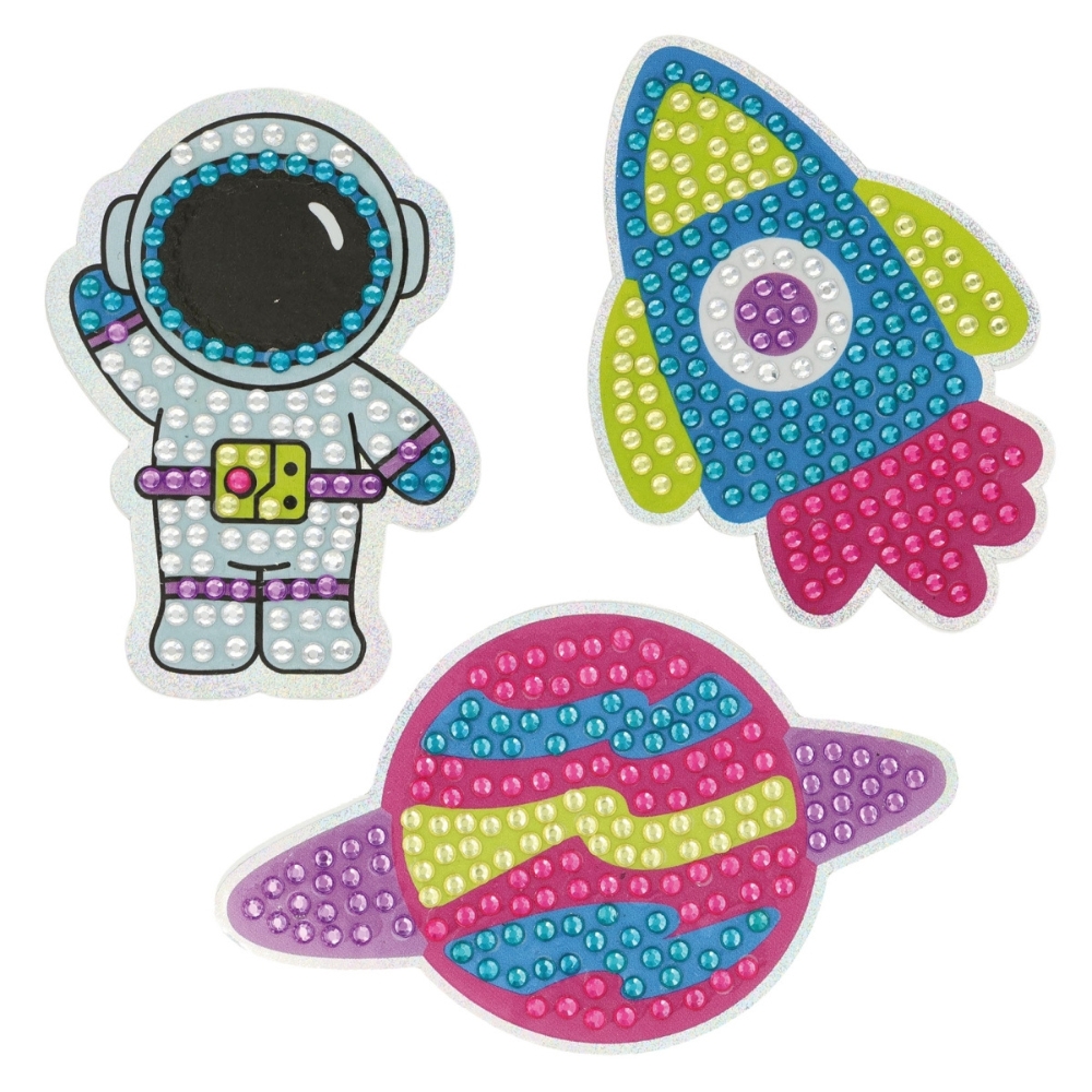 Diamentowe naklejki DIY Apli Kids -Kosmos