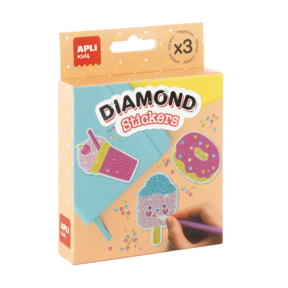Diamentowe naklejki DIY Apli Kids -Lody
