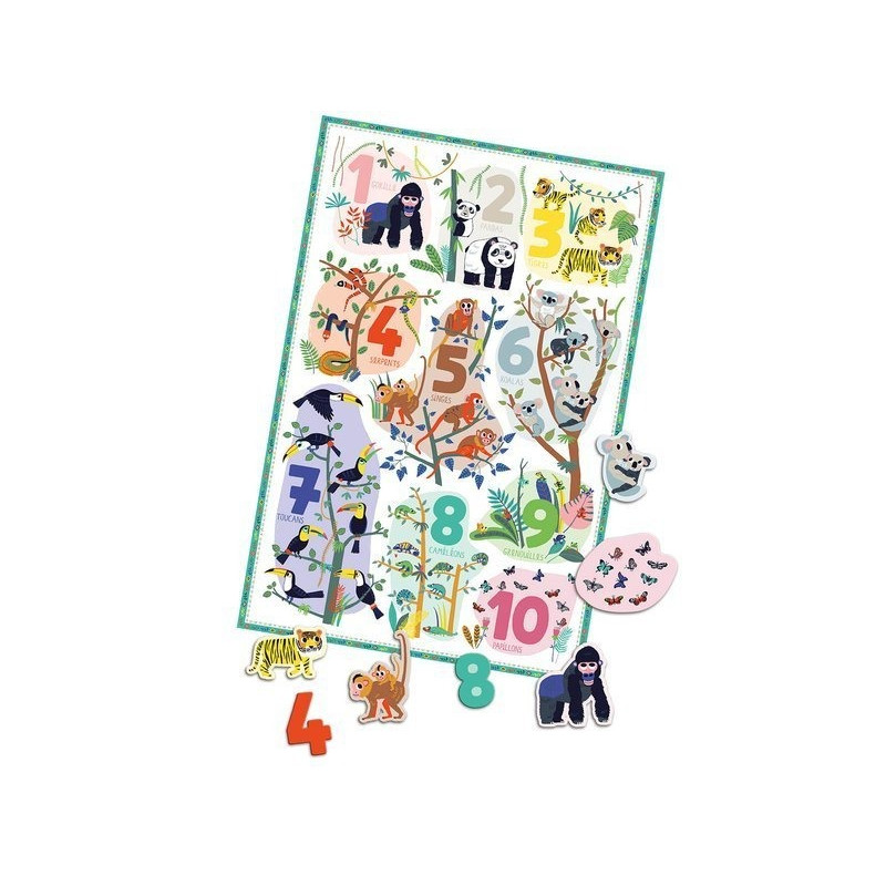 Magnesy z planszą Cyferki | Auzou