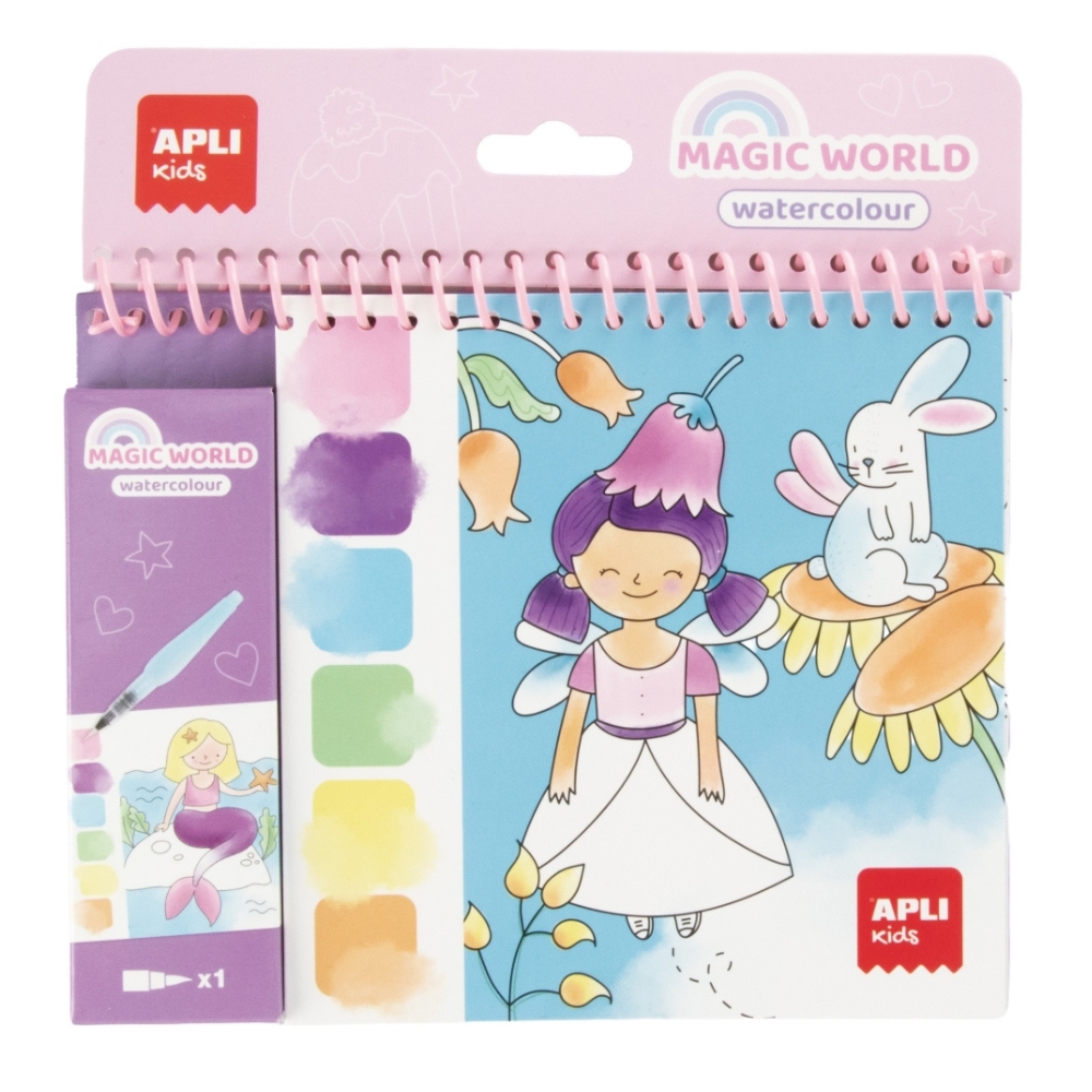 Kolorowanka akwarelowa Magiczny Świat | Apli Kids
