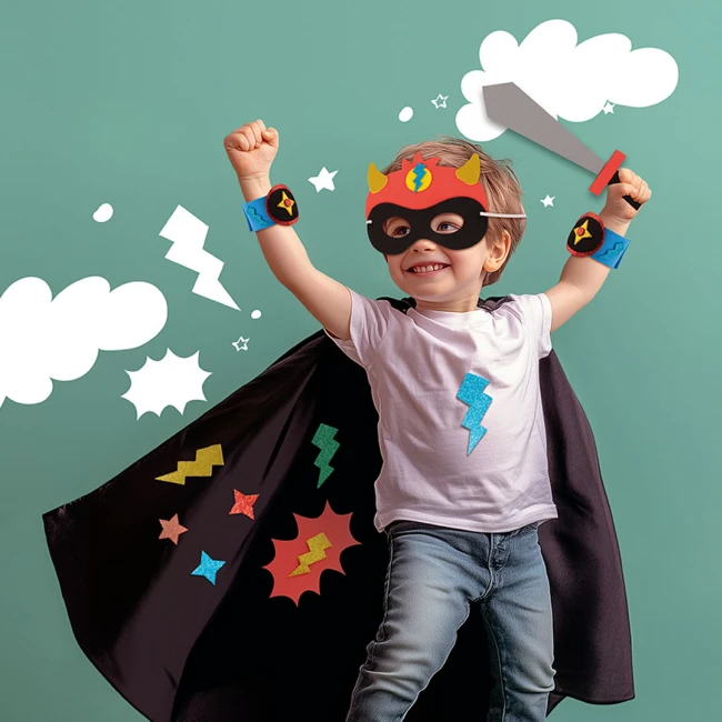 Zestaw DIY Apli Kids - Przebranie superbohatera | Apli Kids