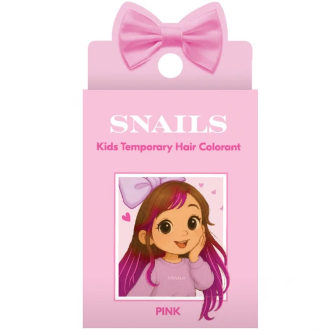 Zmywalna kreda do włosów Snails - Pink
