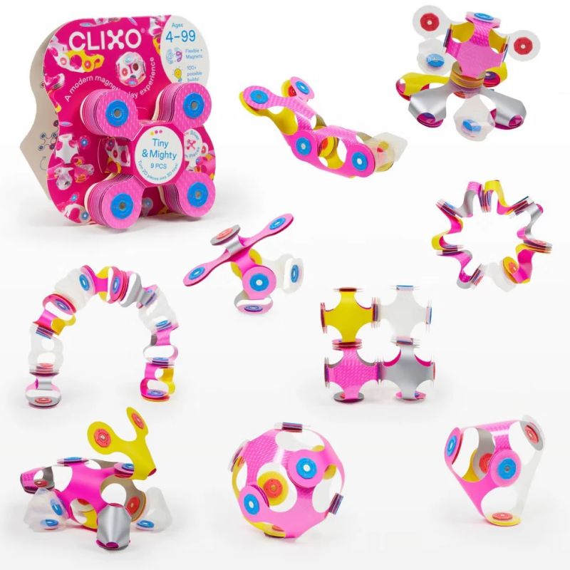 Migoczące klocki magnetyczne Tiny&Mighty Sparkle Clixo