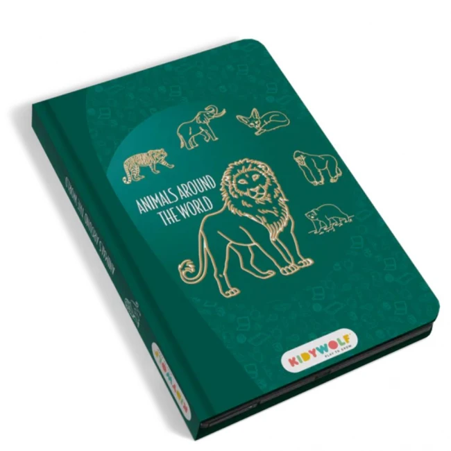 Tablet graficzny z szablonami do rysowania KIDYDRAW-MINI - Zwierzęta dookoła świata